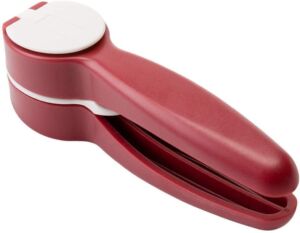 Haiqings Stainless Steel Garlic Press Home Kitchen Garlic Masher Manual Garlic Masher Garlic Masher-Red Red jiangyu1994 (Color : Red)
