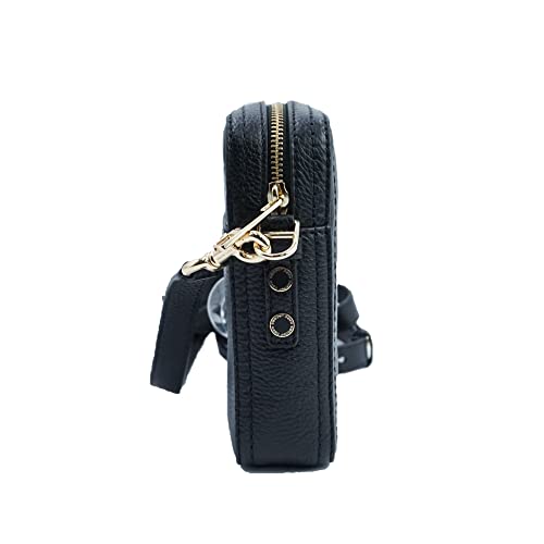 Marc Jacobs H131L01RE21-001 Black With Gold Hardware Women’s North South Leather Crossbody Bag | The Storepaperoomates Retail Market - Fast Affordable Shopping