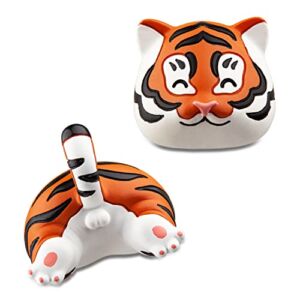 Tiger Butt Tiger Head Magnet for Refrigerator-Cute Items for Tiger Lovers-Practical Refrigerator Decorations-Fun Gifts-2 Sets of Magnet Decorations for Office and Home (2 Tiger Heads and Tiger Butt)