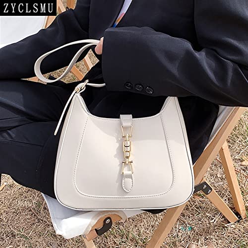 XCYY Purses and Handbags Leather Shoulder Crossbody Bags for Women Fashion Underarm Crossbody Bag for Women (Color : White, Size : 26 * 21 * 6cm) | The Storepaperoomates Retail Market - Fast Affordable Shopping
