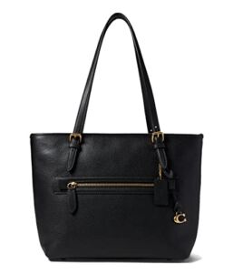 COACH Polished Pebble Leather Taylor Tote Black One Size