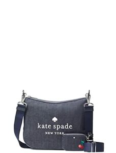 Kate Spade Rosie Cherry Embroidered Denim Crossbody Bag + Zip Coin Pouch