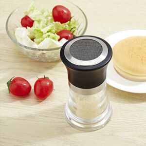 Seasoning Jar, Cocoa Flour Coffee Sifter Durable Powder Shaker, Household Camping BBQ Dredge for Home Kitchen(100ml)