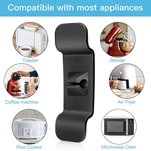 URMMIY Cord Organizer Used to Stick on Kitchen Appliances, 4pcs Cord Wrapper for Small Home Appliances, Mixer, Blender, Coffee Maker, Pressure Cooker And Air Fryer (4 Black) | The Storepaperoomates Retail Market - Fast Affordable Shopping