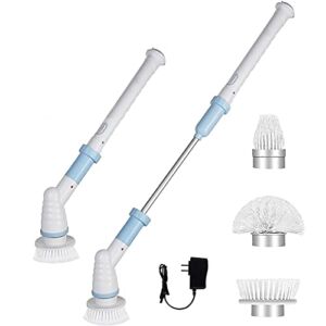 Bilim Cordless Long Handle Electric Mop, Household Cleaning Tool, Portable Spin Scrubber,for Bathroom/Wall/Tile Floor/Bathtub/Baseboard/Toilet/Kitchen