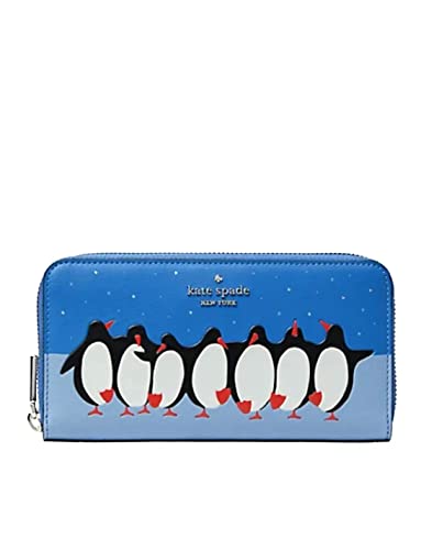 Kate Spade Arctic Friends Penguin Large Continental Wallet ( Blue Multi) | The Storepaperoomates Retail Market - Fast Affordable Shopping