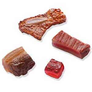 Meat Shape Refrigerator Magnets, 3D Simulation Food Pork Beef Rib Fridge Magnets, Funny Home Office Kitchen Whiteboard Magnets Fridge Magnets