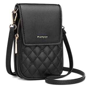 KINOUCHI Small Crossbody Cell Phone Purse for Women – PU Leather Shoulder Handbag Wallet Mini Messenger Bag for Teen Girls Gift