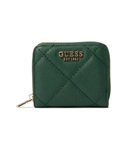 GUESS Fatine Small Zip Around Wallet Forest One Size