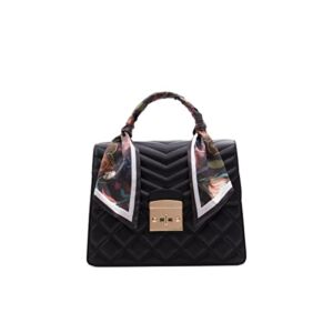 ALDO Womens Airy Top Handle Bag, Black, Medium US