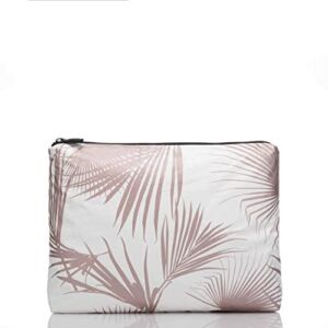 ALOHA Collection Mid Day Palms Pouch in Rose Gold