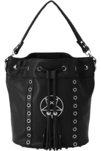 Killstar Sweet Terror Pentagram Studded Bucket Bag Crossbody Purse