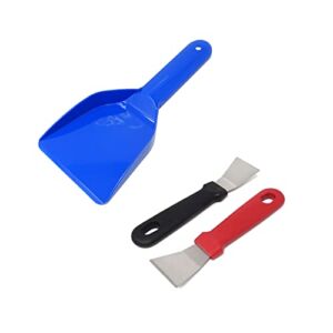 Honbay 3PCS Multi-Functional Kitchen Cleaning Shovel Refrigerator Ice Scraper Fume Shovel Kitchen Cleaning Spatula Household Gadgets for Home