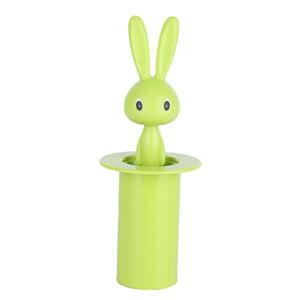 Horoper Toothpick Holder, Cute Bunny Toothpick Holder, Automatic Rising Telescopic Toothpick Dispenser for Home Decoration Green
