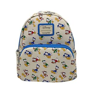 Loungefly Exclusive Disney Huey Dewey and Louie Double Stap Shoulder Bag Multicolored