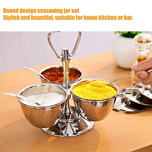 Spice Jar Spice Rack, Seasoning Containers Set, Spice Organizer for Home Kitchen or Bar Kitchen Utensils Home,Kitchen,Counter(J13390(3) Rotating seasoning pot three-piece set) | The Storepaperoomates Retail Market - Fast Affordable Shopping