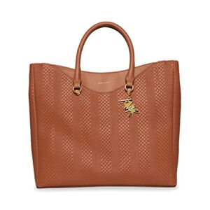 Anne Klein Embossed Woven Tote, Harvest