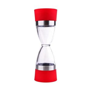 Pepper Grinder Refillable ManuallyHourglass Shape Dual Salt Pepper Mill Spice Grinder Pepper Shaker For Kitchen Cooking Tools Easy To Clean For home, kitchen, barbecue (Color : B)