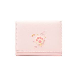 Girls Cute 3D Popsicle Ice Cream Tri-folded Wallet Small Wallet Cash Pocket Card Holder ID Window Purse for Women Girls (PINK, ICE CREAM)