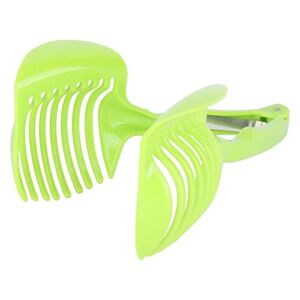 Food Slicing Assistant, Save Time Potato Clip Holder Onion Cutter ABS for Home for Kitchen