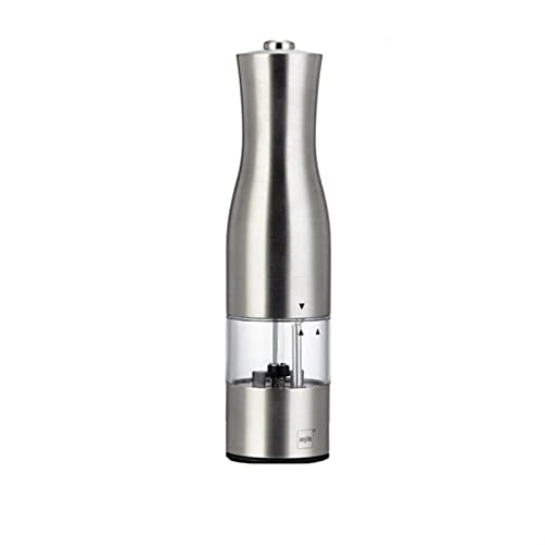 Pepper Grinder Refillable Electric Salt and Pepper Grinder Stainless Steel Salt and Pepper Grinder with Light Seasoning Grinding Mills Kitchen Tool For home, kitchen, barbecue (Color : 1pcs) | The Storepaperoomates Retail Market - Fast Affordable Shopping