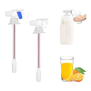 Milk Dispenser for Fridge Gallon,Kids Automatic Gallon Drink Dispenser,Milk Jug Dispenser for Party Wedding Decoration, Outdoor, Home, Kitchen(AA battery not included)(2 Pack)