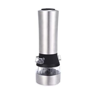 Pepper Grinder Refillable 2 in 1 Pepper Grinder Stainless Steel Seasoning Salt Pepper Mill Premium Salt Shaker Herb Grinder Kitchen Accessories（8.4 inches） For home, kitchen, barbecue (Color : A)