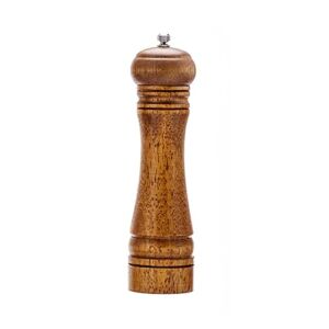 Pepper Grinder Refillable Salt and Pepper Mill Solid Wood Spice Grain Grinder with Adjustable Ceramic Grinding Core Handheld Seasoning Mills Grinder BBQ Tools For home, kitchen, barbecue