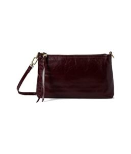 HOBO Darcy Sleek Crossbody Handbag For Women – Top Zipper Closure With Tassel Detail and Patterned Interior, Chic and Stylish Handbag Merlot 2 One Size One Size