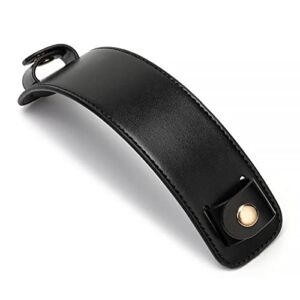 CGYGP Microfiber Leather Shoulder Strap Pad for Women Tote Purses, Handbag, Satchels, Hobo Purses（ 9″ x 1.75″, Black )