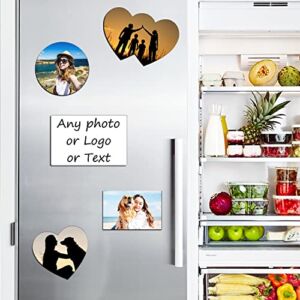 LEECUM Custom Fridge Magnet 4PCS Print Any of Your Design Home Decoration Photo Refrigerator Magnets Office and Kitchen – Locker Magnets (Different)