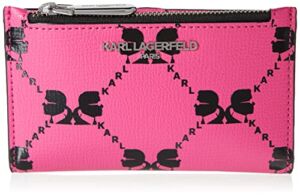 Karl Lagerfeld Paris womens Slg Wallet, Black/Bloom Amour, One Size US