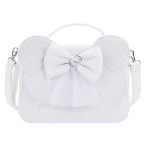 Loungefly Disney Minnie Sequin Wedding Crossbody Bag Minnie Mouse One Size