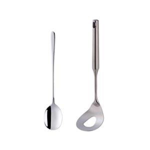 Soup Spoons/Soup Ladle Stainless Steel Meat Baller Colorful Spoon Sets with Hole,Homemade Meat Balls Maker Molds with Long Handle for Kitchen Dinning Bar Cooking,9.3in*2.6in Ladles for Serving