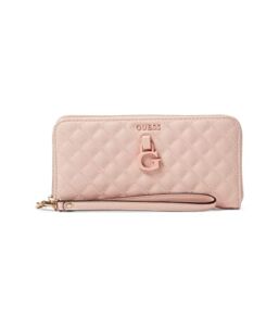 GUESS Rue Rose Large Zip Around Wallet Peach One Size
