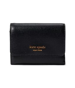 Kate Spade New York Morgan Saffiano Leather Bifold Flap Wallet Black One Size