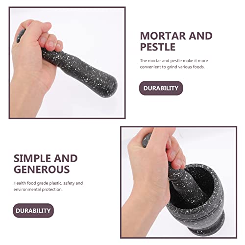 TOPBATHY Mortar and Pestle Set Manual Garlic Mincer Crusher Chinese Medicine Grinder Plastic Garlic Masher Sturdy Masher Kitchen Tool for Home Kitchen Use | The Storepaperoomates Retail Market - Fast Affordable Shopping