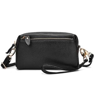 IHAYNER Wristlet Handbag Purses for Women Small Crossbody Bag Lightweight Leather Shoulder Bags