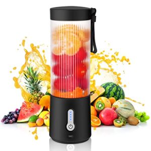Portable Blender Personal Size Blender – 15.2Oz USB Rechargeable 4000mAh Mini Blender | 6 Blades Shakes and Smoothies Juicer Cup | BPA-Free Food Mixer for Home Sport Outdoor Travel Blender