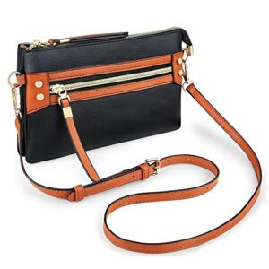 ACNFS Crossbody Bag Shoulder bags for Women, Small Handbag Leather Wristlet Clutch Cellphone Wallet with 2 Detachable Straps