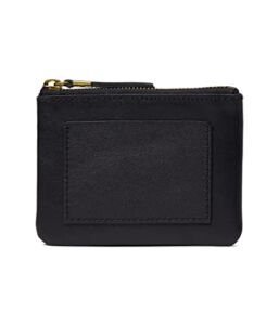 Madewell Women’s The Leather Pocket Pouch Wallet, True Black, One Size