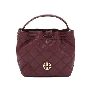 Tory Burch 87864 Claret With Gold Hardware Women’s Willa Small Drawstring Bag