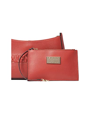 Valentino Bags by Mario Valentino Kai Embossed Brick Red One Size | The Storepaperoomates Retail Market - Fast Affordable Shopping