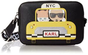 Karl Lagerfeld Paris Maybelle Camera Crossbody, Taxi Yellow
