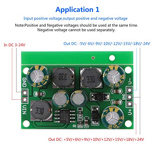 DC to DC Buck Boost Power Supply Negative Converter Positive Negative Voltage Step Up Down Regulator High Efficiency Voltage Regulator Module(Output Voltage ±12VDC) | The Storepaperoomates Retail Market - Fast Affordable Shopping
