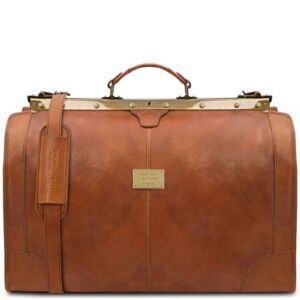 Tuscany Leather – Madrid – Gladstone Leather Bag – Large size – TL1022 (NATURAL)