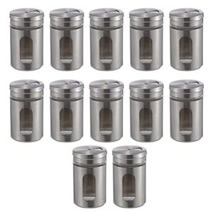 FOMIYES BBQ Shaker 12Pcs Seasoning Boxes Jars Salt Jars Spices Bottles for Home Kitchen Apartment Storage Containers Jar