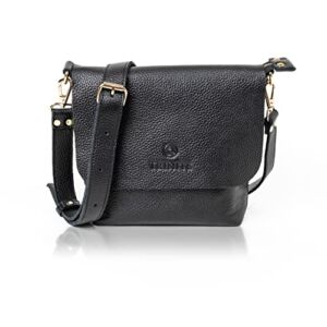 TRINITÉ Full Grain Genuine Leather Womens’ Crossbody Handbag/Tote/Shoulder Bag/Satchel Ladies Purse | 2 Straps (Small)|