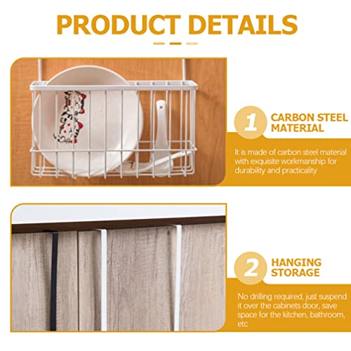 iplusmile Over Cabinet Door Organizer Carbon Steel Over The Cabinet Door Cutting Board Holder Behind a Door Storage Basket for Home Kitchen Bathroom | The Storepaperoomates Retail Market - Fast Affordable Shopping