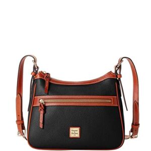Dooney & Bourke Pebbled Leather Crossbody Bag Purse Handbag (black)